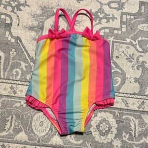 Wonder Nation Colorful Striped Kids Swimsuit size 12 months